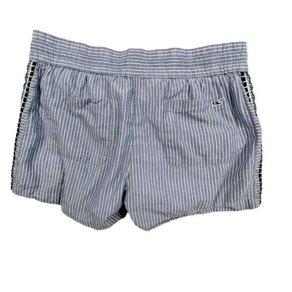 VINEYARD VINES GIRLS SWIMMING TRUNKS SIZE S BLUE WHITE STRIPES LINED - Picture 9 of 9